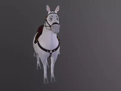 Cartoon Horse 3D model