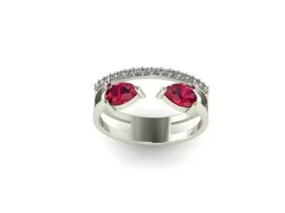 gold ring 3D model buy