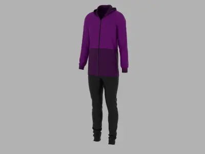 Sport Suit Low-poly 3D model 40