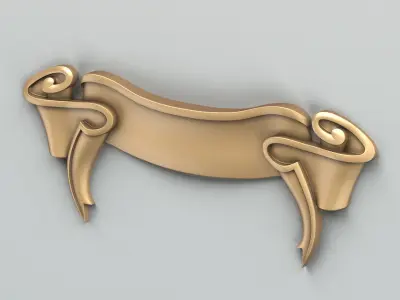 Decorative Ribbon 005 3D model