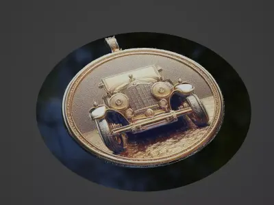 Car Pendant Medallion 3D print model