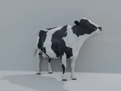 MilkCow animated 3D 3D model