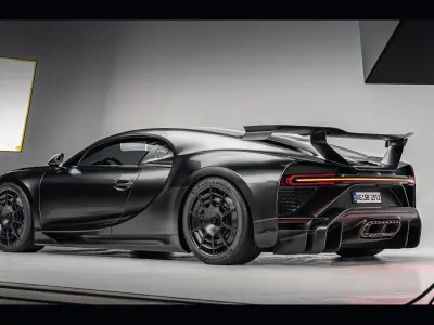 Automotive Studio Scene Low-poly 3D model