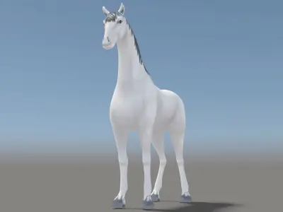 Horse Low-poly 3D model