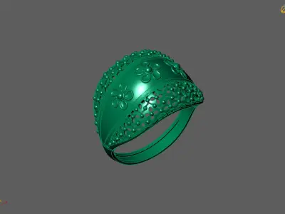Plain Ring Women Ready STL 3DM Models Womens Rings 3D models 3D print model 78
