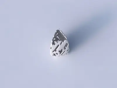 Vase triangle with smooth cuts 3D print model