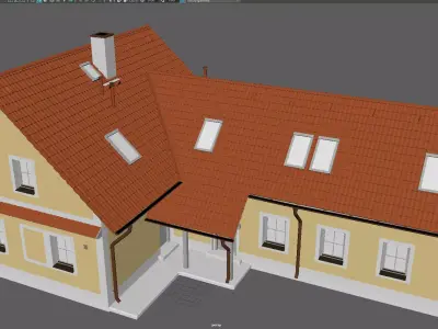 Game-Ready Home 3D Model for Unreal Engine Low-poly 3D model