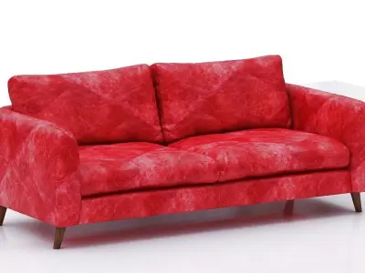 contemporary sofa Low-poly 3D model