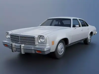 Chevrolet Malibu 4 Door 1974  3D print model