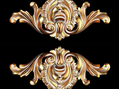 Classic carved 016 3D model