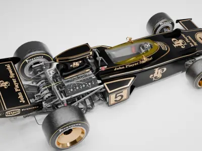 Lotus 72 D F1 car 3D model