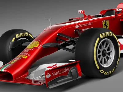 Formula 1 Ferrari 2014 3D model
