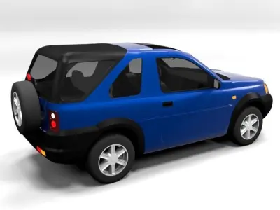 LAND ROVER FREELANDER 3 DOOR LOWPOLY Low-poly 3D model