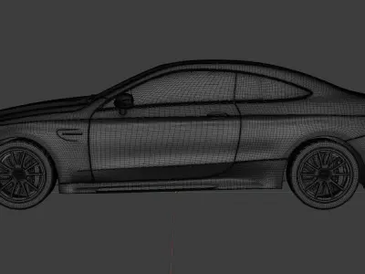 Mercedes-AMG C63S coupe 2021 3D model