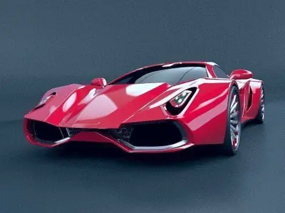 HyperOn supercar concept 3D model