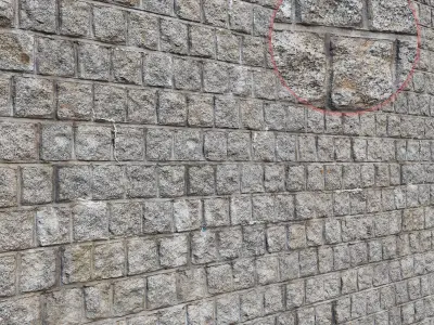 Ultra realistic Brick Old wall  3D model
