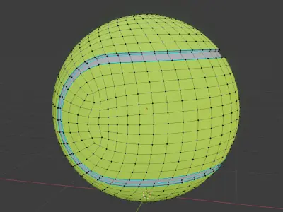 Tennis Ball - Sports equipment - Blender 3D model Low-poly 3D model