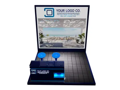  Booth Exhibition Stand a623d  3D model