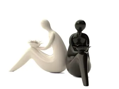 Chic Cute Statue 3D model
