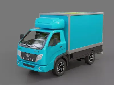 Eicher Pro X EV mini truck 3D model