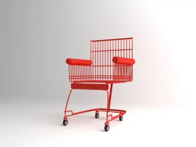 cart chair sofa armchair Free 3D model