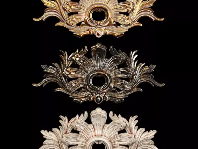 Classic carved 027 3D model