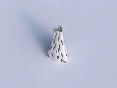 Vase grounded triangle with smooth cuts 3D print model