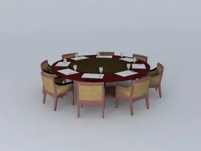 Round Table Free 3D model