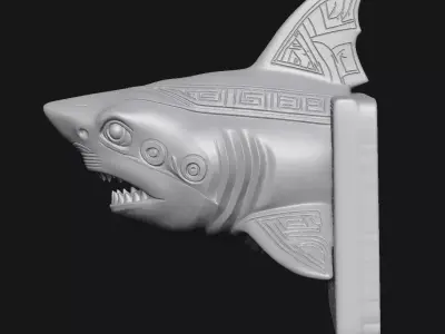 shark 3D print model