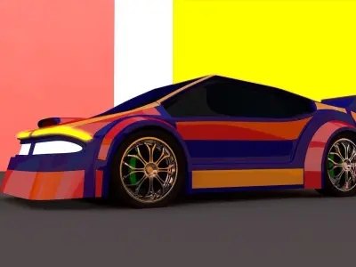 Sci Fi Car  3D model