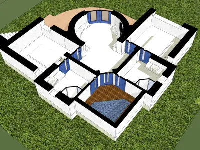 Resort house -02 3D model