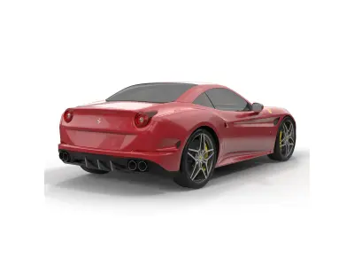 Ferrari California T 2015 Simple Interior 3D model
