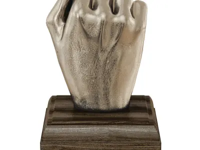 Kingston Hand Fist Decor Sculpture 3D model
