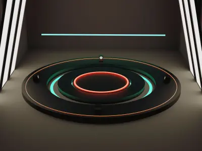 Garage Car Selection Low-poly 3D model