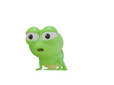 Stylized Frog 3D Model 3D model