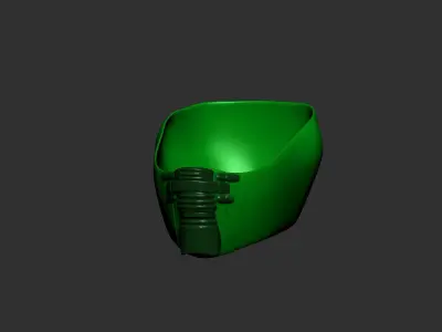 helmet high poly sculpt 3d printable ver 7 3D model 3D model 22