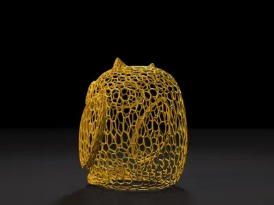 Owl figurine 3D print model