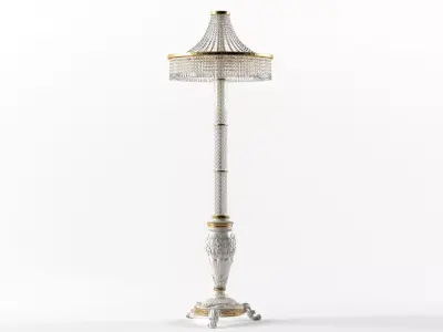 Crystal floor lamp in the classical style 3D model