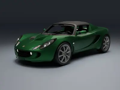 Lotus Elise Low-poly 3D model