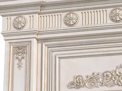 Arched doorway Arch in classic style  Door Portal 3D model