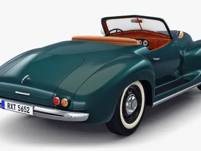 Generic Cabriolet Retro Car M 2 3D model