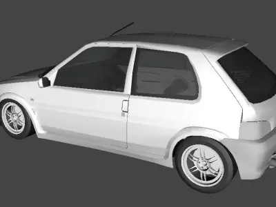 106 gti Low-poly 3D model
