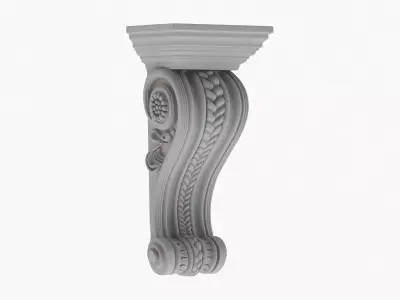 Scroll Corbel 41 3D model