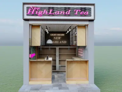 Modern Shop 3D model