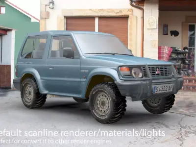 Mitshubishi Pajero 1995 Montero 3D model