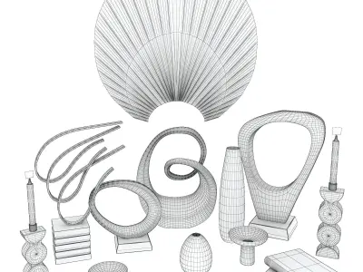 Decorative set  28 3D model