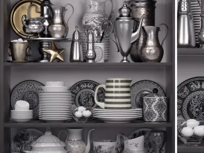 Kitchen 5 shelf 3D model