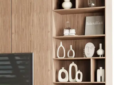 TV Wall set 28 3D model