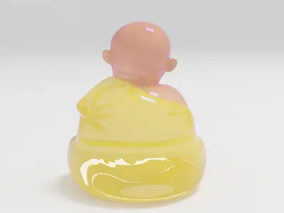 Little monk STL  3D print model