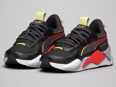 Puma Shoes Low-poly 3D model